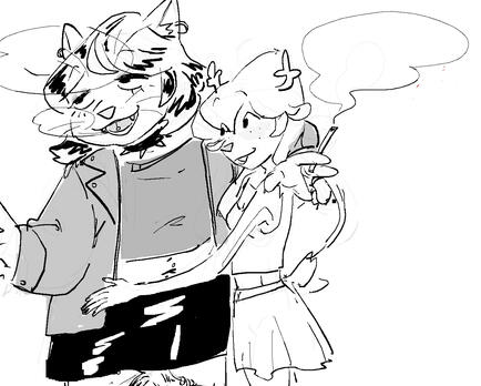 Boceto, 2 personajes