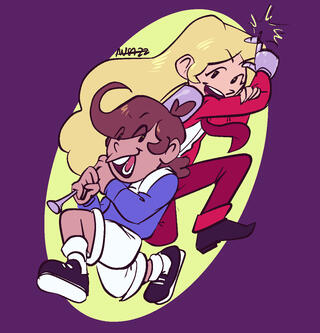 Color plano, 2 personajes