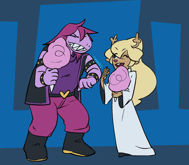 Color plano, 2 personajes