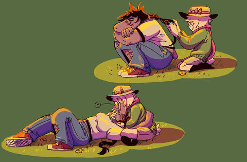 Full color sample, 2 characters.